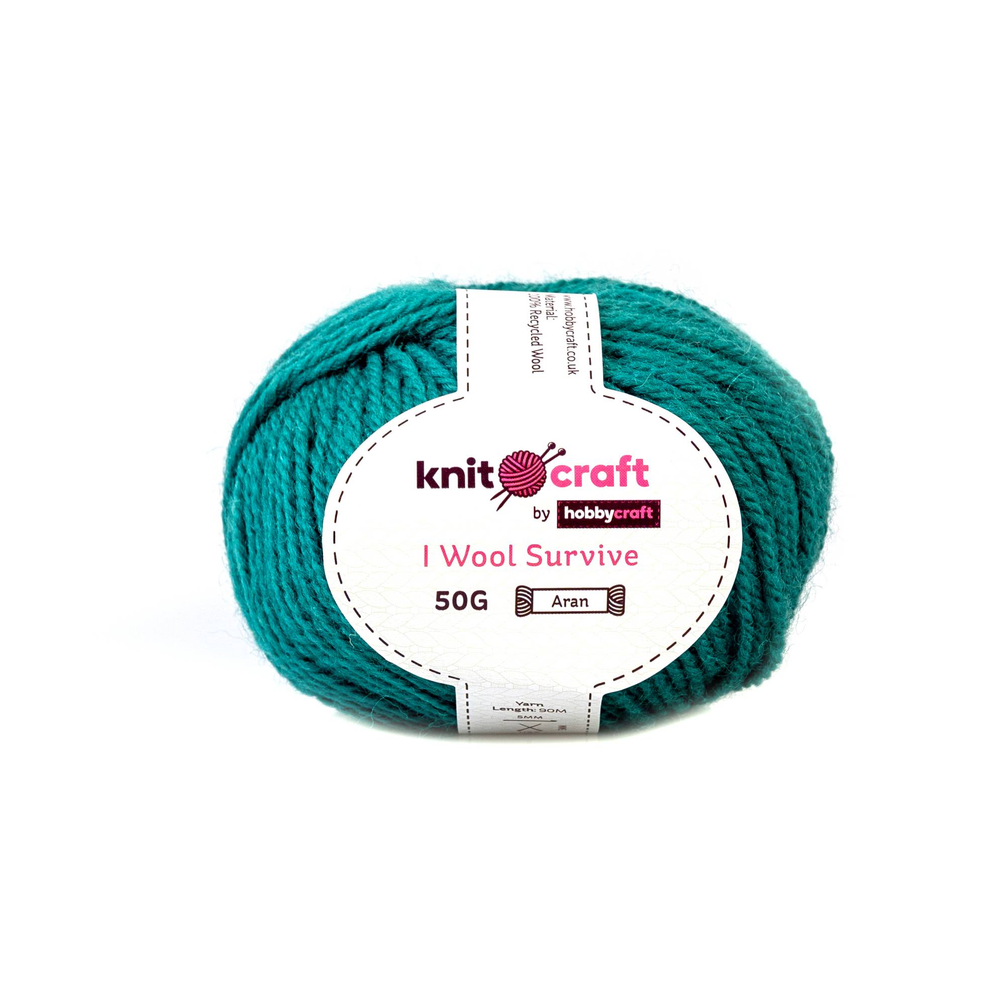 Knitcraft Jade I Wool Survive Yarn 50g | Hobbycraft